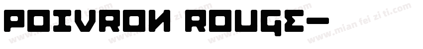 Poivron rouge字体转换